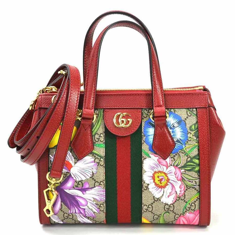 Gucci handbag shoulder Offdia GG Floral Flower multicolored Supreme canvas